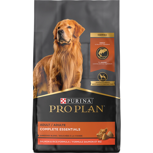 Purina Pro Plan Adult Complete Essentials Shredded Blend Salmon & Rice Dog Food, 5lb