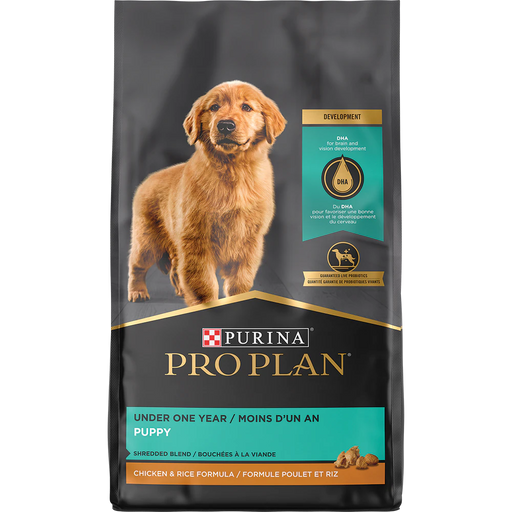 Purina Pro Plan Puppy Shredded Blend Chicken & Rice Formula, 18lb