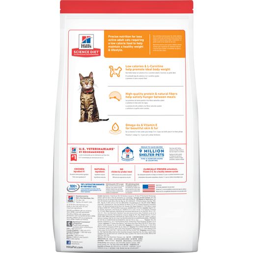 Hill's Science Diet Adult Light Dry Cat Food, Chicken Recipe, 16 lb Bag