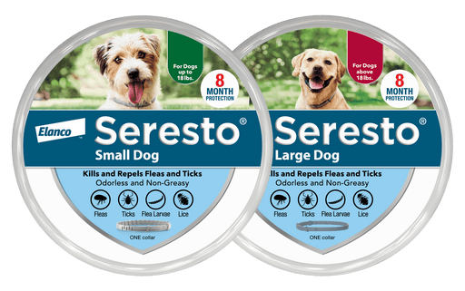 Elanco Seresto Flea and Tick Collar for Dogs - 2 sizes available