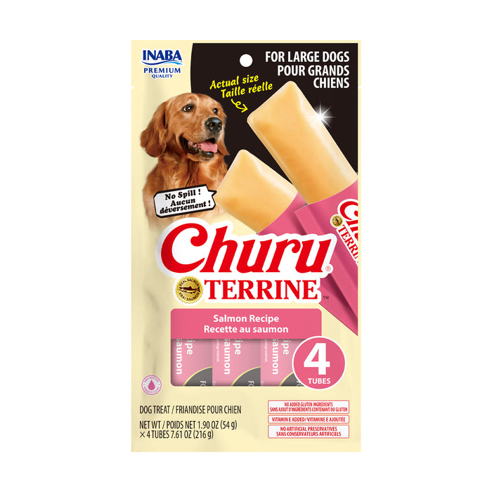 Inaba Churu Terrine Salmon Recipe Dog Treat, 4pk