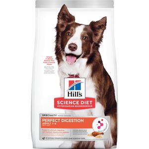 Hill's Science Diet Adult Perfect Digestion Chicken, Brown Rice, & Whole Oats Recipe Dry Dog Food, 12 lb bag