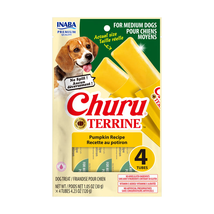 Inaba Churu Terrine Pumpkin Recipe Dog Treat, 4pk