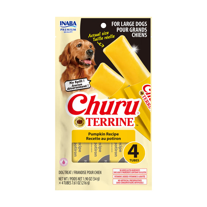 Inaba Churu Terrine Pumpkin Recipe Dog Treat, 4pk