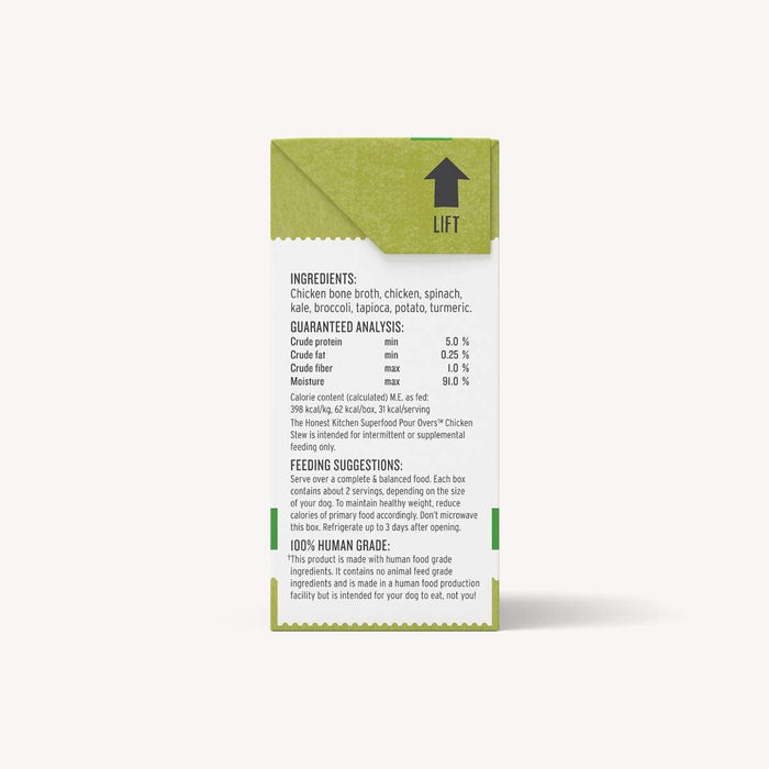 The Honest Kitchen Superfood Pour Overs - Chicken Stew Meal Enhancer for Dogs