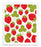 Swedish Dishcloth - Strawberries - Red