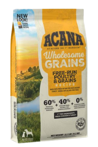 ACANA + Wholesome Grains Free-Run Poultry Recipe Dry Dog Food