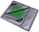 Tarp, Green & Silver Polyethylene, 12"LX9"W, 8ml Thick