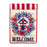 Birdhouse Wreath Garden Quilted Flag, 12.5" X 18"