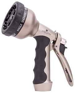 Spray Nozzle, Aluminum, Titanium Plated, 9 Patterns