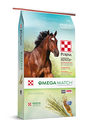 Purina® Omega Match™ Ration Balancing Horse Feed, 40 lb