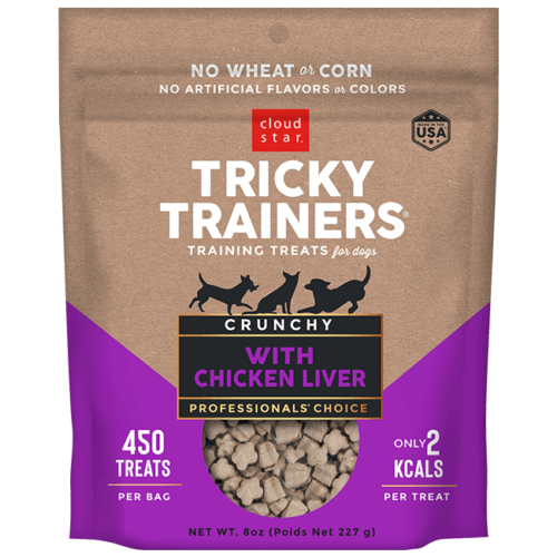 Cloud Star Tricky Trainers Crunchy Dog Treats, Chicken Liver, 8oz