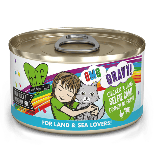 Weruva BFF OMG Chicken & Lamb Selfie Cam! Chicken & Lamb Dinner in Gravy Canned Cat Food