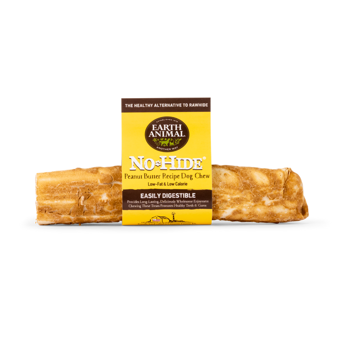 Earth Animal Peanut Butter No-Hide® Wholesome Dog Chews - Medium, 7"