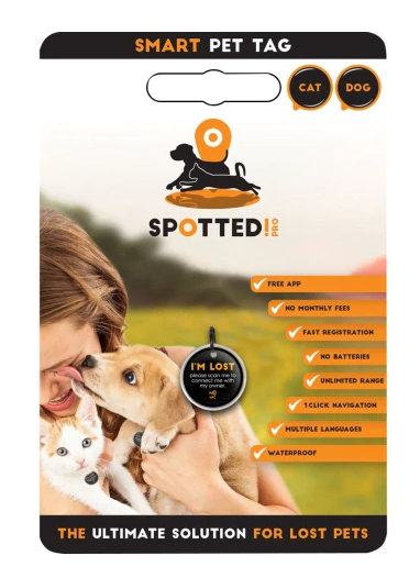 Spotted! Smart Pet Tag - 2 Sizes