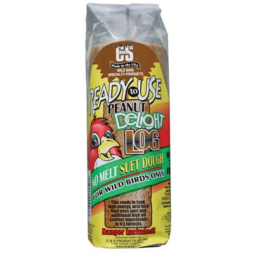 Peanut Butter Delight Log RTU No Melt Suet Dough - 16oz