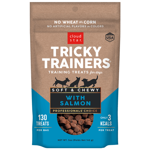 Cloud Star Chewy Tricky Trainers Salmon Chewy Dog Treats