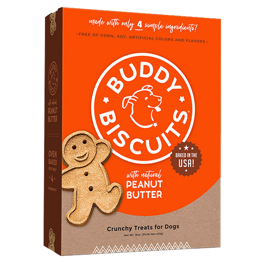 Cloud Star Buddy Biscuits Oven Baked Peanut Butter Crunchy Dog Treats