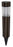 Solar Bollard Light, Glass and Plastic, Bronze color, 3 lumen, 4pk