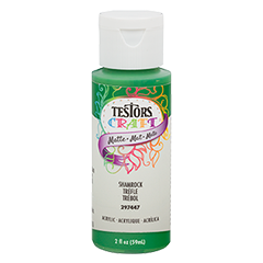 Testors Craft Acrylic Craft Paint, Matte Shamrock, 2 oz
