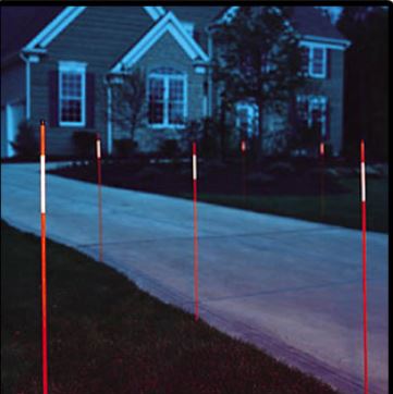 Orange Driveway Marker