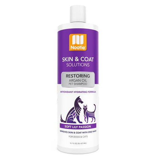 Nootie Restoring Argan Oil Pet Shampoo, Soft Lily Passion, 16oz