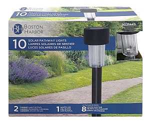 Solar Stake Light, Plastic, 10pk