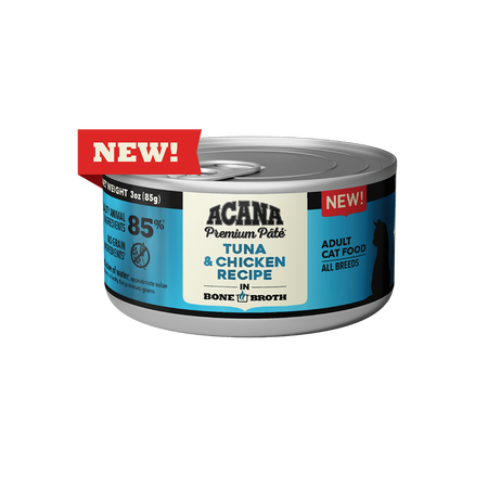 ACANA Premium Pâté, Tuna & Chicken Recipe Canned Cat Food, 3oz