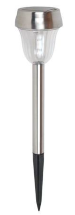Solar Stake Light w Plastic Lens