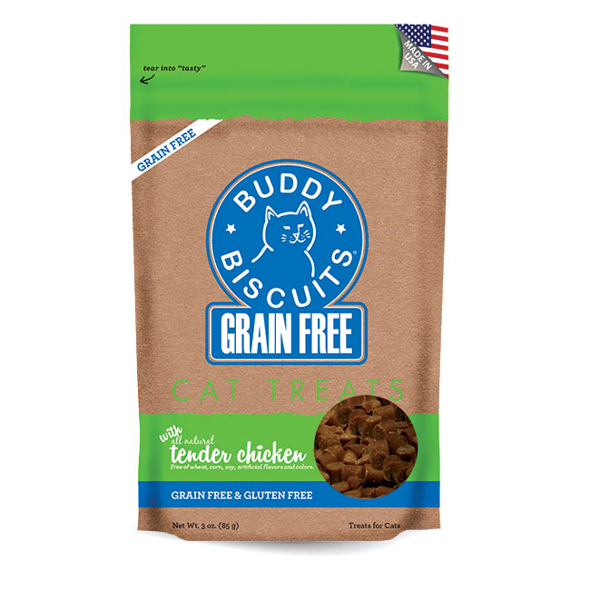 Cloud Star Buddy Biscuits Grain Free Tender Chicken Cat Treats, 3oz