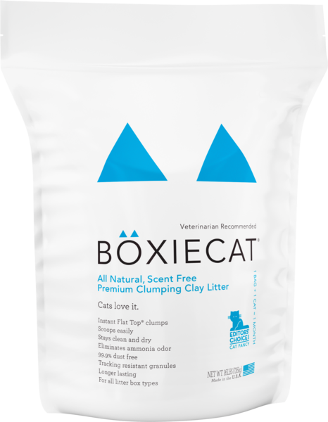 Boxiecat Scent-Free Premium Clumping Clay Cat Litter