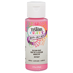 Testors Craft Acrylic Craft Paint, Matte Passion Fruit, 2 oz