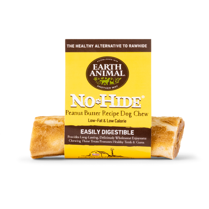 Earth Animal Peanut Butter No-Hide® Wholesome Dog Chews - Small, 4"