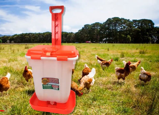 Tuff Stuff Poultry Drinker w/ Telescopic Handle & Wheels, 7.26 gal