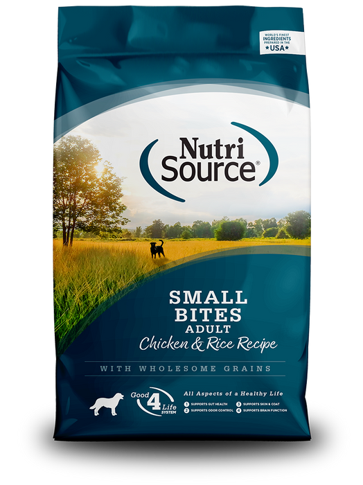 NutriSource Adult Small Bites Chicken & Rice Dry Dog Food