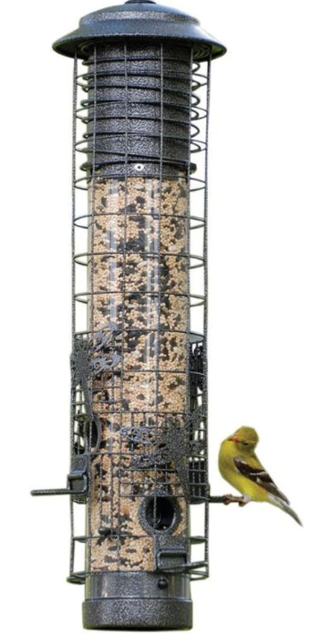 Dragonfly Design Squirrel-Resistant Tube Feeder, 2.5lb capacity