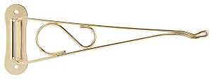 Planter Bracket, 10-3/8 L, Steel, Brass, Wall Mount Mounting