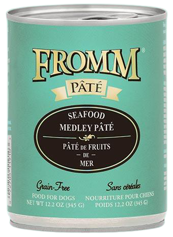 Fromm Grain Free Seafood Medley Pâté Canned Dog Food, 12.2 oz