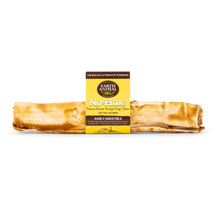 Earth Animal Peanut Butter No-Hide Wholesome Dog Chews - Large, 11"