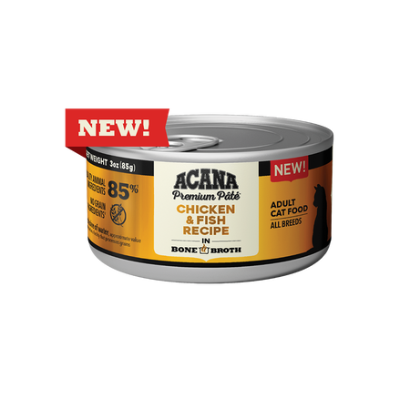 ACANA Premium Pâté, Chicken & Fish Recipe Canned Cat Food, 3oz