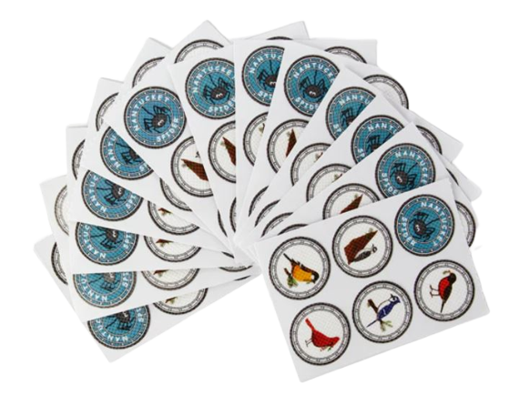 Nantucket Spider Mosquito Repellent Stickers, Pack of 78