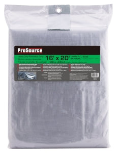 Tarp, Green & Silver Polyethylene, 20"LX16"W, 8ml Thick