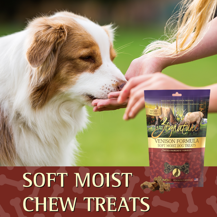 Zignature® Venison Formula Soft Moist Dog Treats, 4oz