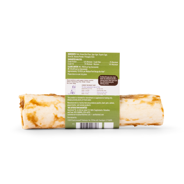 Earth Animal Pork No-Hide® Wholesome Dog Chews - Medium, 7"