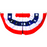1.5'X3' Pleated Fan Mini Bunting, American Flag Design