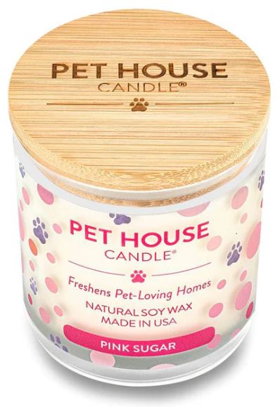 Pet House Candle, Pink Sugar 9oz