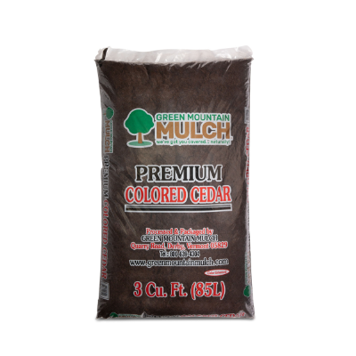 Brown Dyed Cedar Mulch 3 cu. ft. Bags