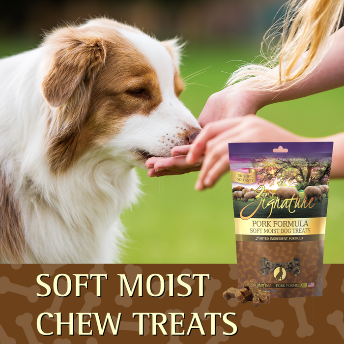 Zignature® Pork Formula Soft Moist Dog Treats, 4oz