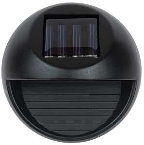 Solar Light, Plastic, Black, 6 lumen, 2pk