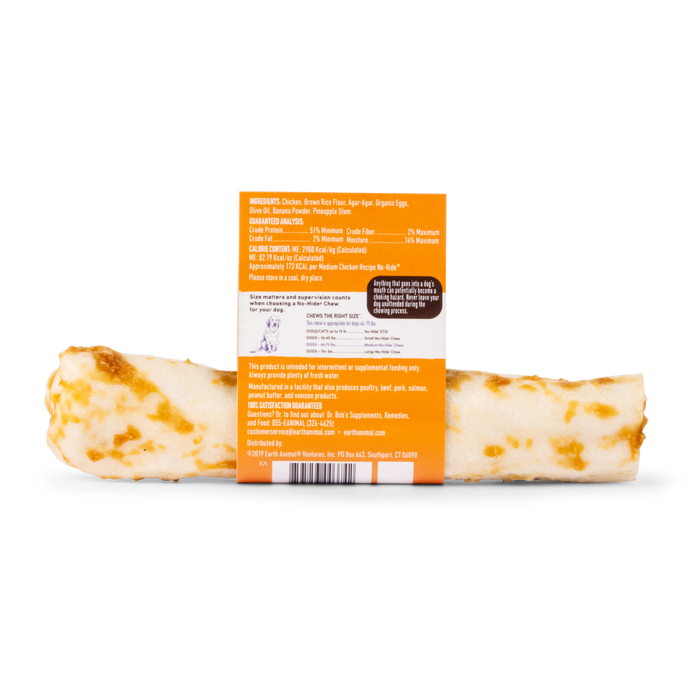 Earth Animal Chicken No-Hide Wholesome Dog Chews - Medium, 7"